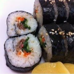 A picture of Colorful Kimbap: Korean Nori Seaweed Rolls.