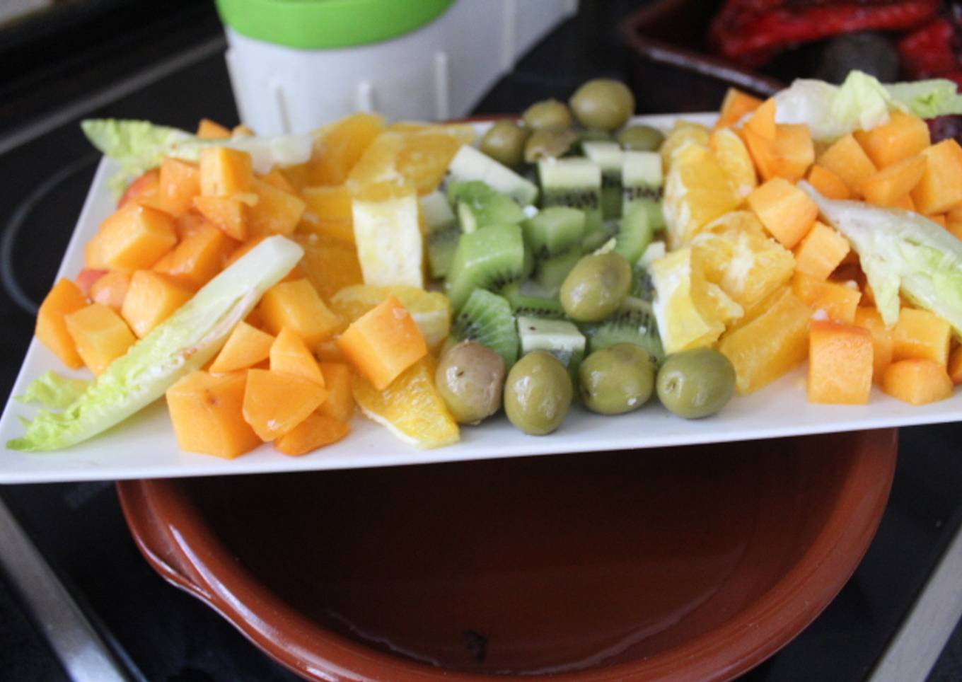 Ensalada ordenada de frutas