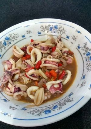 Foto resep Cumi tumis asam pedas
