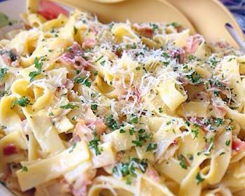 Popular Cuisine Pasta Carbonara Delicious Simple