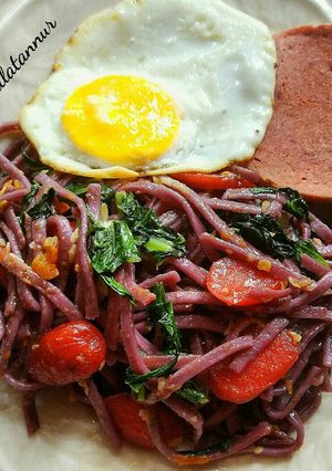 Foto resep Mie Telo ungu