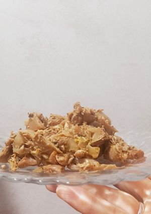 عکسی از دستور خورشت جادویی قارچ گردویی (باقارچ صدفی)