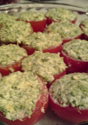 A picture of Baked Stuffed Tomatoes.