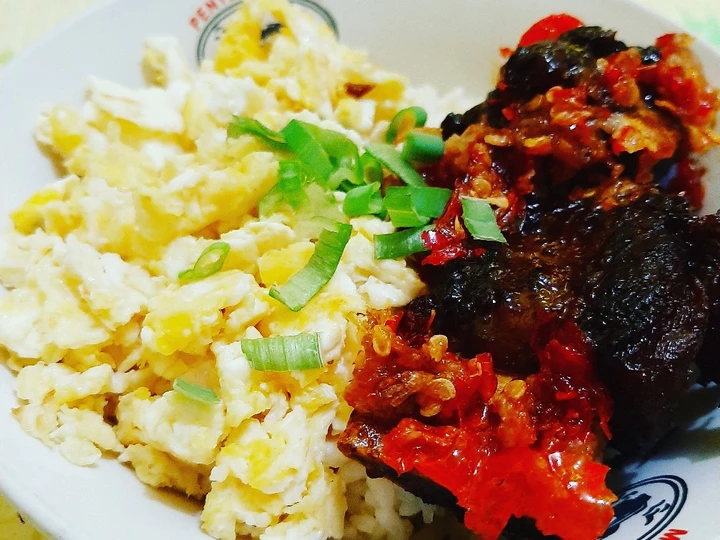 Cara Gampang Membuat Resep Iga Bakar Rice Bowl with Scramble Egg yang Sempurna
