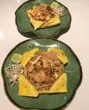 Pad Thai Wrapped in Egg