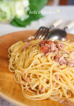 A picture of Tuna and Umeboshi Pasta.