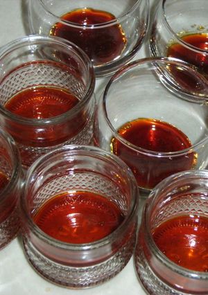 A picture of Easy Caramel Sauce for Custard Flans.