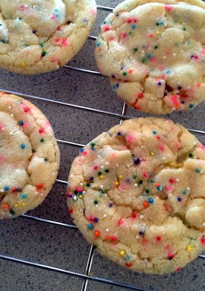 A picture of Sprinkles n Cake Sugar Cookies.