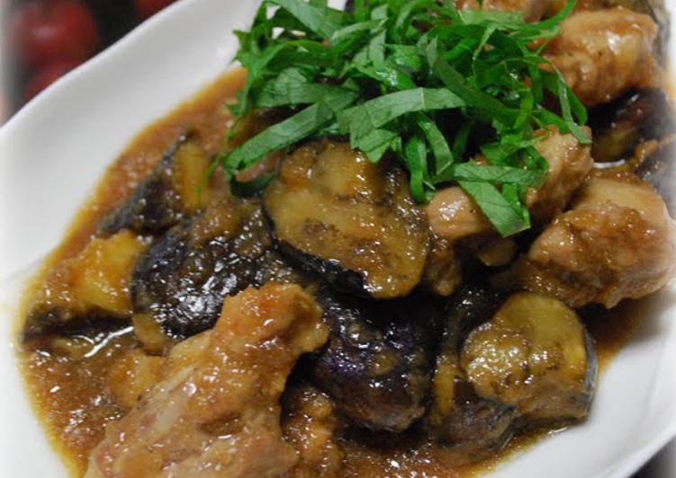 Fried Eggplant and Chicken with Mizore Sauce (Namban-style)