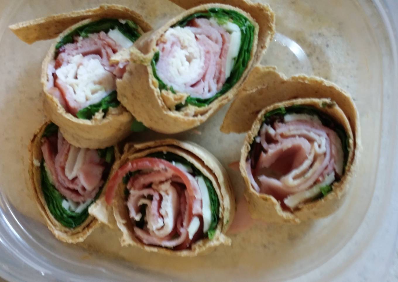 Ham, Turkey, and Veggie Cheese Swirl