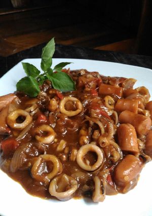 Foto resep Cumi asam manis pedas