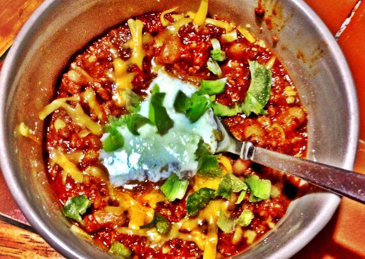 Steps to Prepare Award-winning Homemade Spicy Chili