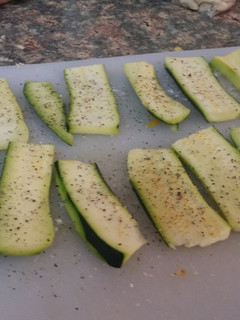 A picture of Crispy & healthy Courgette snacks.