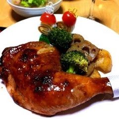 Holiday Roast Chicken With Rich Sauce A picture of Holiday Roast Chicken With Rich Sauce.
