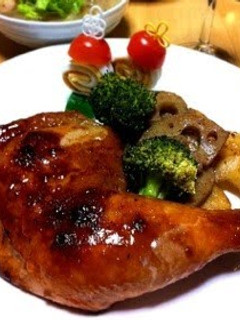 A picture of Holiday Roast Chicken With Rich Sauce.