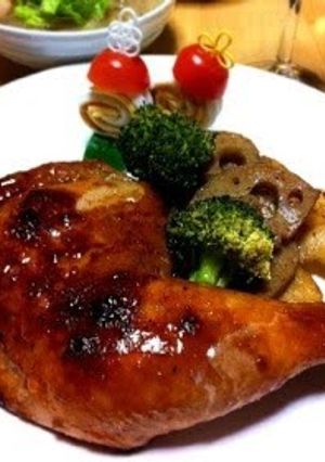 A picture of Holiday Roast Chicken With Rich Sauce.