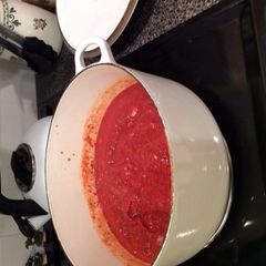 A picture of Mom's Spaghetti Sauce.