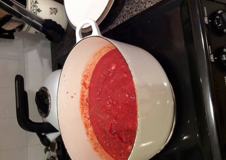 Steps to Prepare Speedy Mom&#39;s Spaghetti Sauce