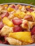Sticky bun french toast strata