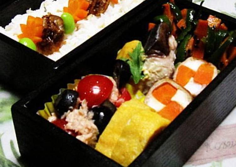 Recipe of Quick The Flavors of the Seto Inland Sea - Mackerel with Miso-Mayo in a Bento Box