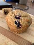 Muffins integrales con avena y frutas