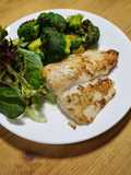 Grilled Basa with lemon butter สเต็กปลาบาซาเนยเลมอน