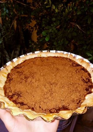 Una foto de Tarta con postre de chocolate 🍫💖
