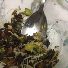 A picture of Brussels sprouts - air fryer.