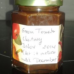 Green tomato chutney A picture of Green tomato chutney.