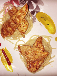 A picture of Spicy Chicken Cutlets With Spaghetti.