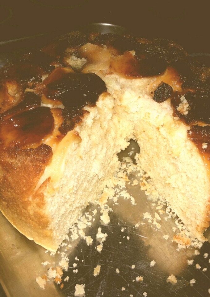Una foto de Torta invertida de manzana