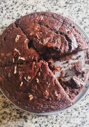 Una foto de Brownie con almendra molida/KETO