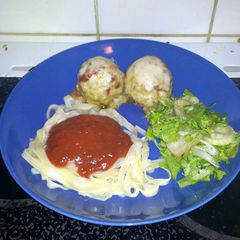 A picture of Chicken Parmesan Meatballs.