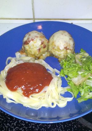 A picture of Chicken Parmesan Meatballs.