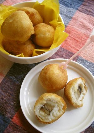 A picture of Crispy & Soft Banana Potato Starch Donuts.