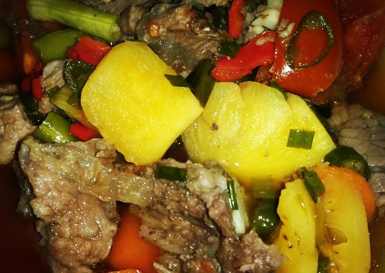 Cara Bikin Asem asem Iga / Daging, Lezat