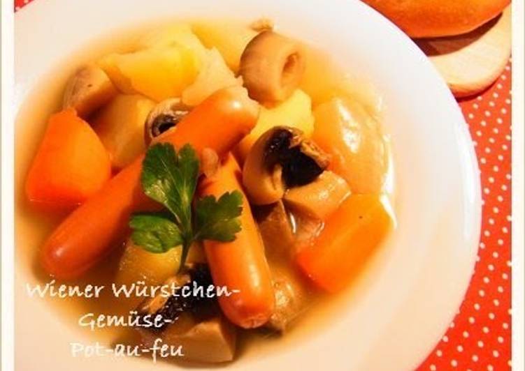 Simple Way to Prepare Perfect Warming Vegetable and Sausage Pot-Au-Feu