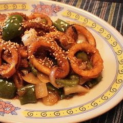 A picture of Refreshing Squid Stir-Fry with Pre-Made Sushi Vinegar.