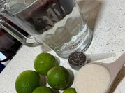 Una foto de agua de chia