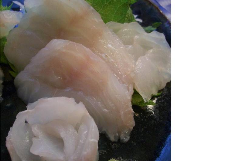 How to Prepare Quick Preparing Scorpion Fish Sashimi