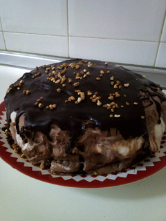 Una foto de Tarta rápida nata chocolate