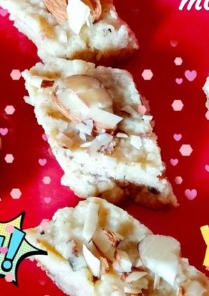 A picture of Malai barfi.