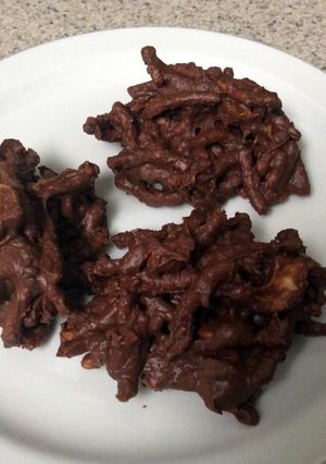 A picture of Hay Stacks ( Chow Mein Chocolate).