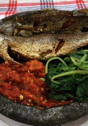 Foto resep Belanak goreng&sambel kukus