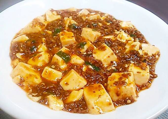 Recipe of Super Quick Homemade Easy Low-Calorie and Fat-Reduced Mapo Tofu