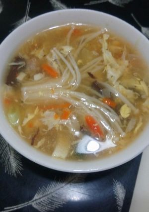 A picture of Easy Hot and Sour Soup.