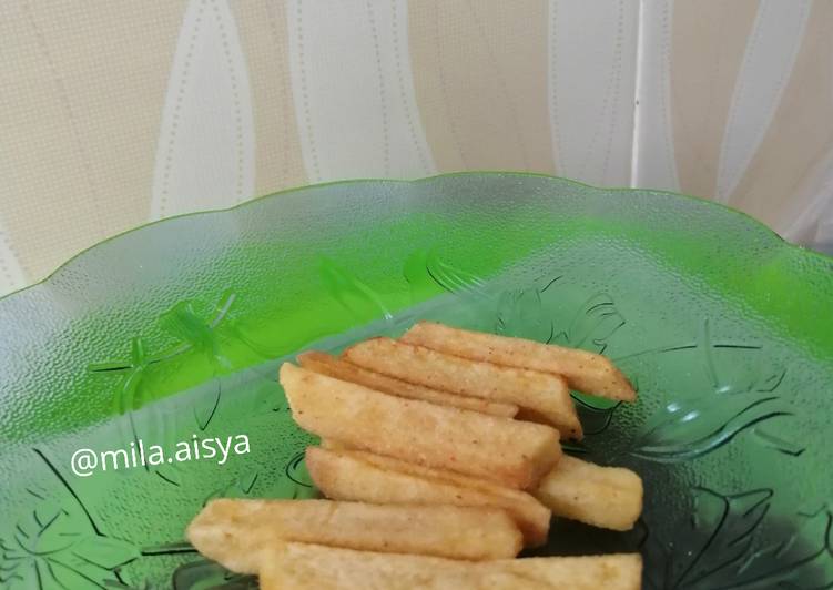 Kentang goreng tepung homemade