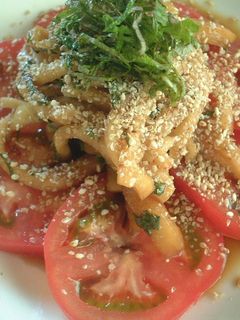 A picture of Easy Chilled Tomato and Daikon Radish Salad.