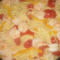A picture of Shrimp Scampi Linguine.