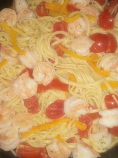 A picture of Shrimp Scampi Linguine.